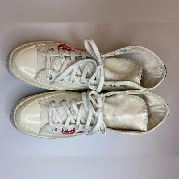 Comme Des Garcons PLAY X Chuck 70 Heart High Top Unisex  Sneaker  M7/WMN9 - Picture 6 of 17